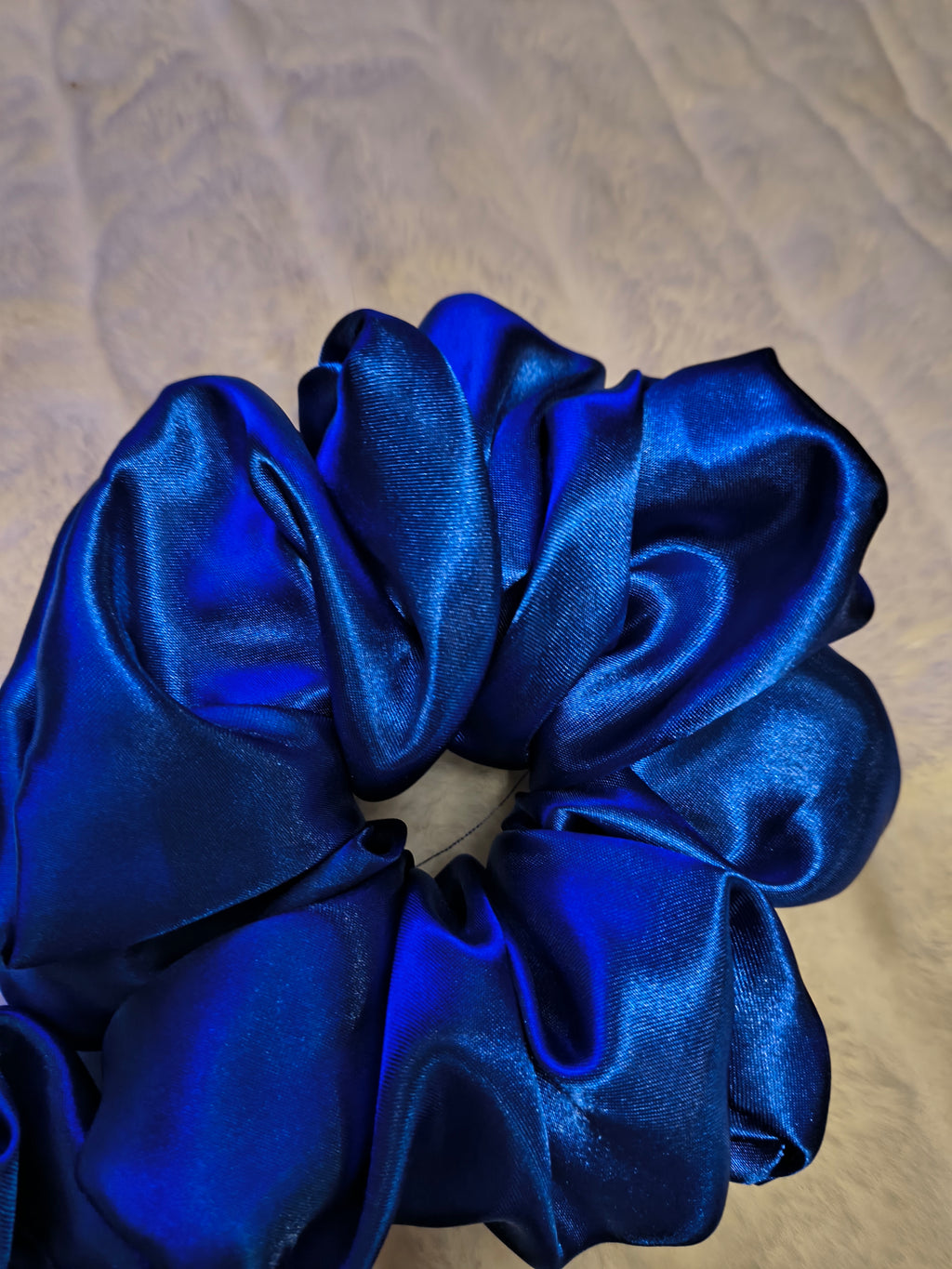 Scrunchie, hair accessory, set of three (sm, md, and lg), beautiful soft satin blue