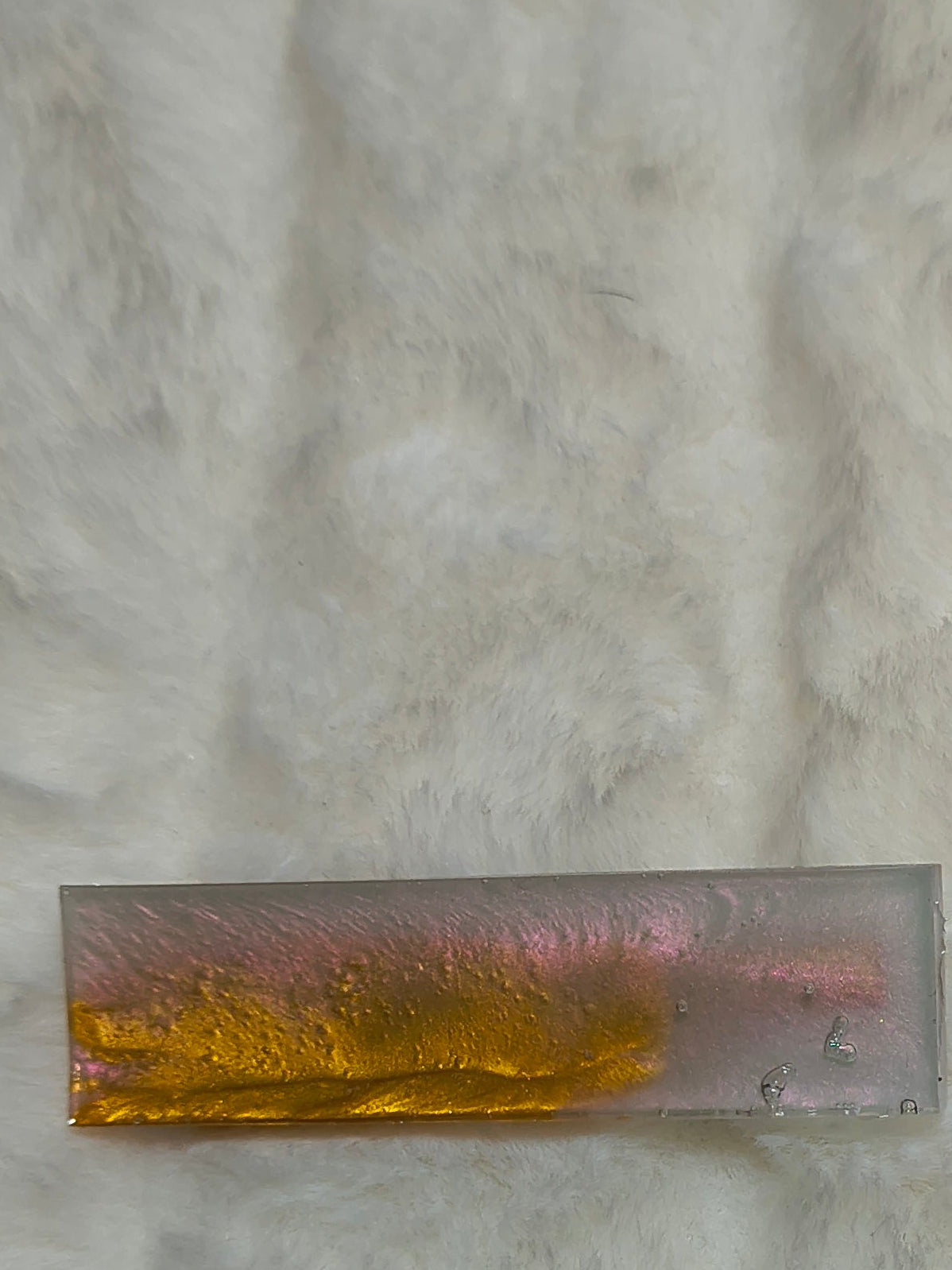 Hair Clip, 3 hair clips, each is unique, one has small flowers in the resin design, in shape and styles are different, sparkles