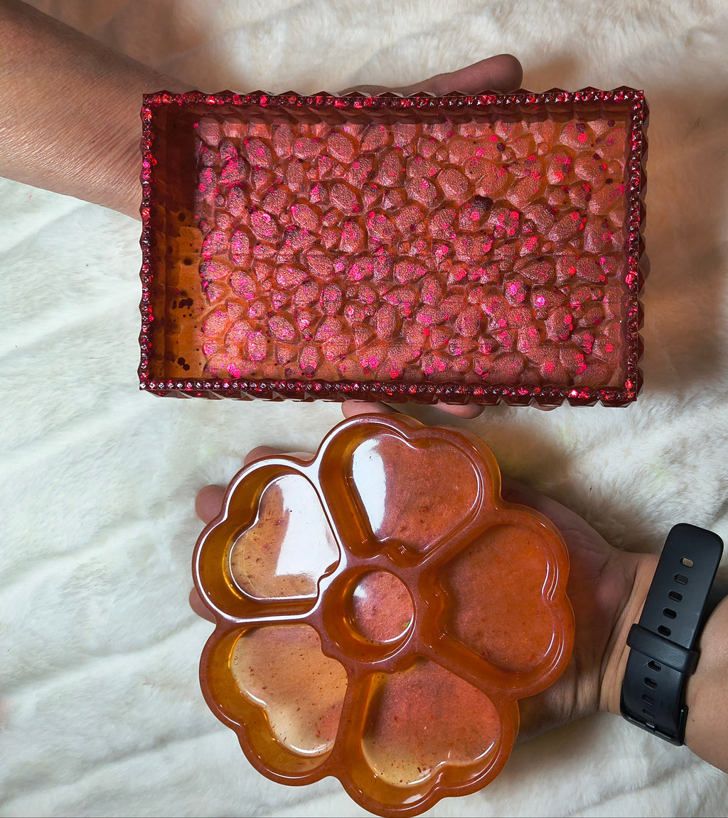 Organizer and tray holders being held to give better idea of size.