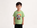 Short Sleeve, Cotton T-shirt, with colorful panda graphic