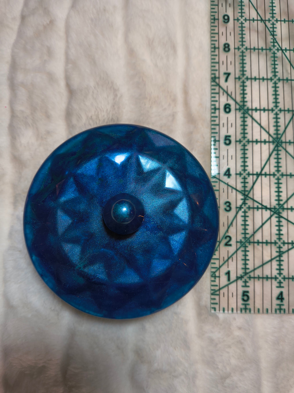 Sparkle Resin Trinket Holder with Lid